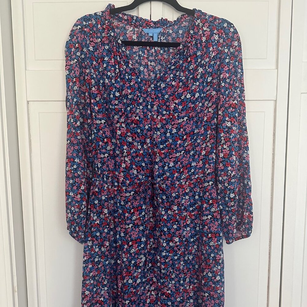 Draper James Long Sleeve Floral Dress Size Medium